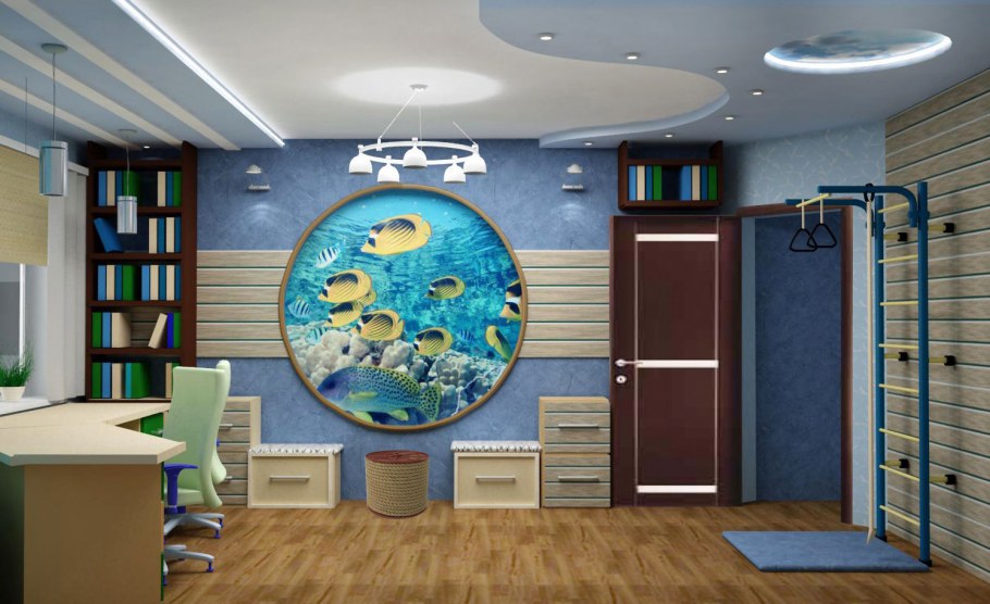 Потолок в морском стиле