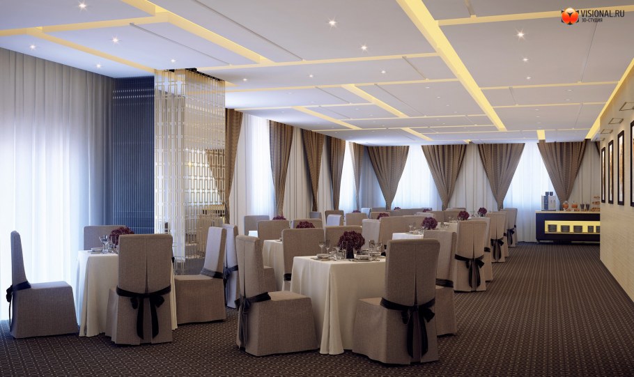 Маленький банкетный зал интерьер