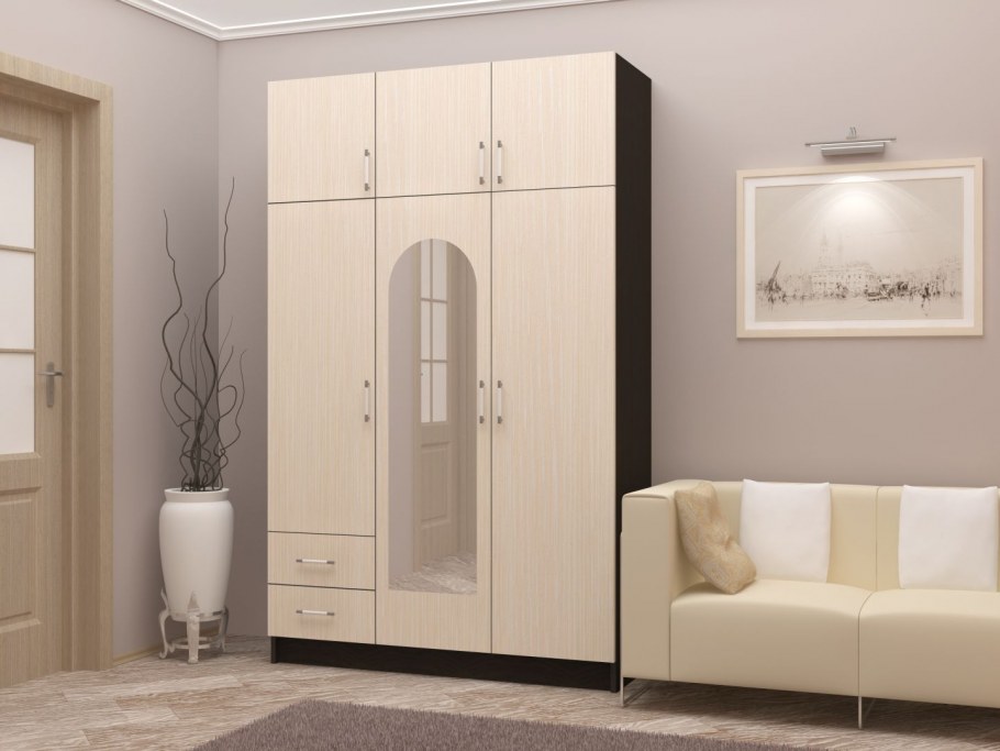 Шкаф хофф белый глянец Рона