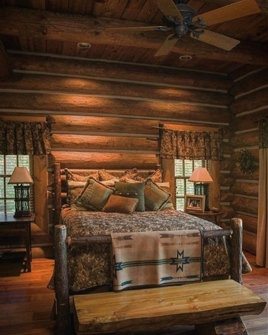 Спальня в деревенском стиле