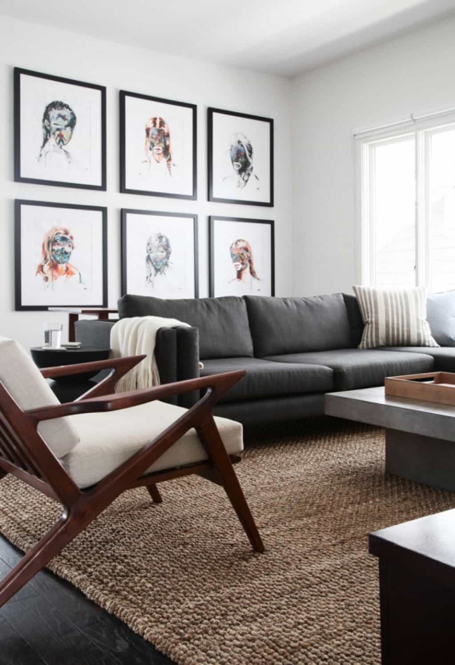 Коричневые диваны МИД сенчури