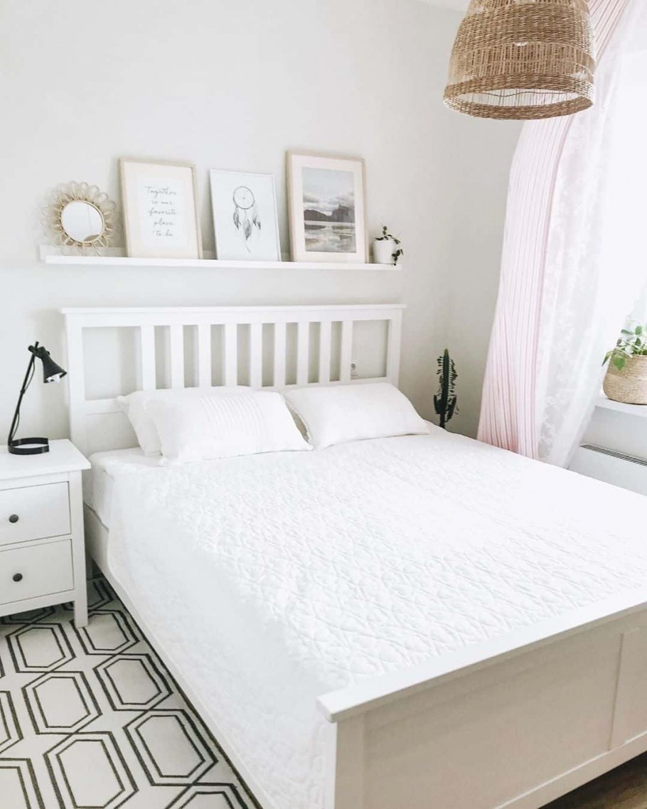 Кровать икеа ХЕМНЭС серо коричневая