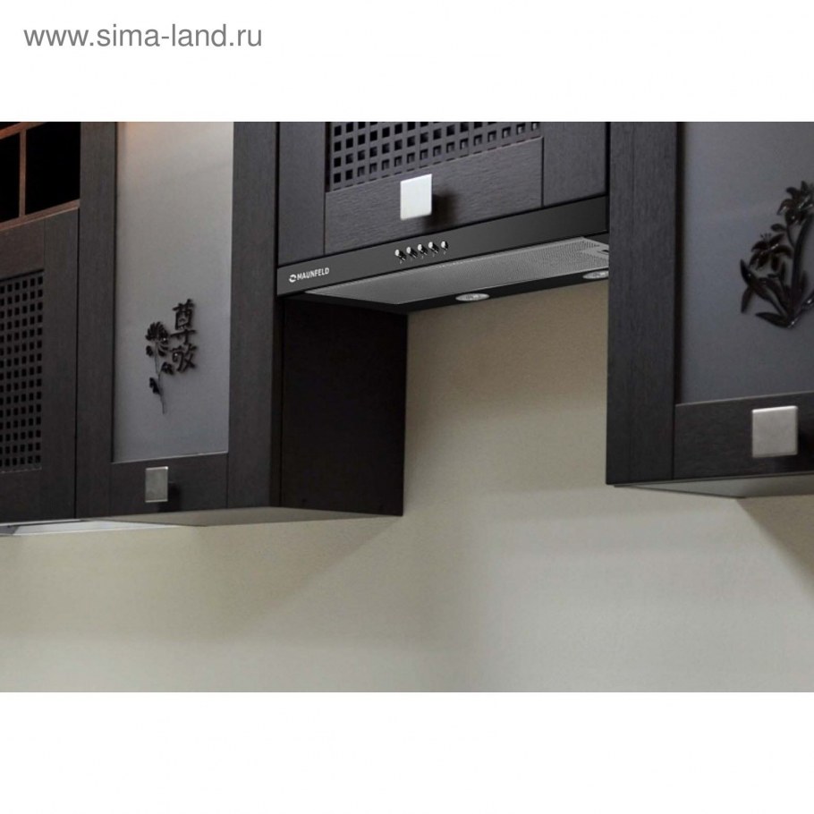 Вытяжка встраиваемая Maunfeld черная