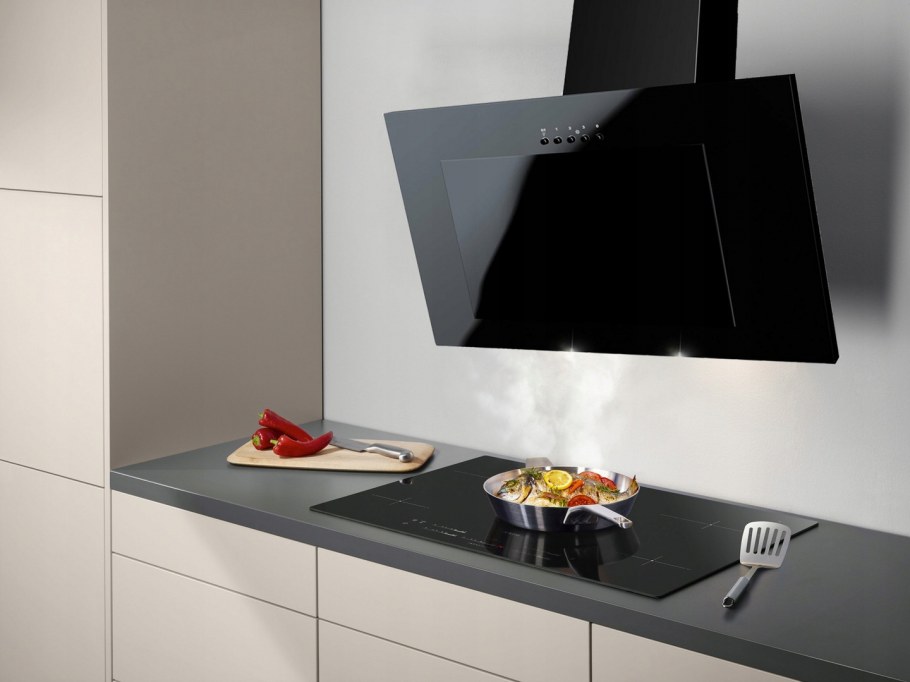 Вытяжка 60 Maan непо белое стекло