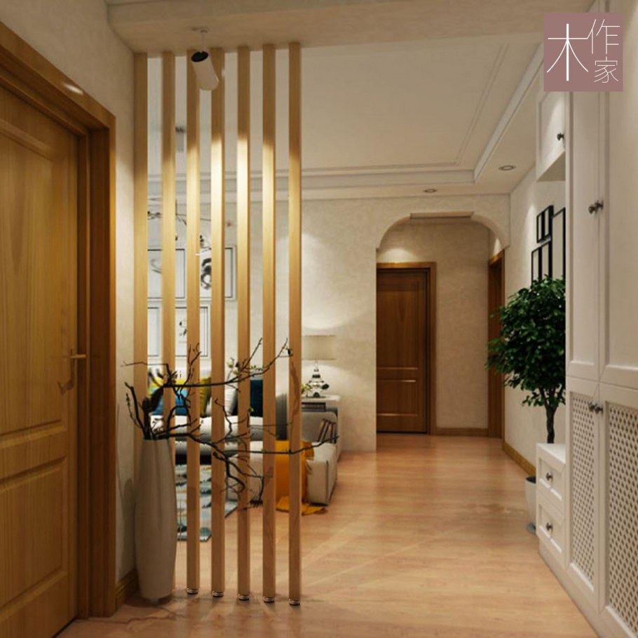 Деревянные перегородки для зонирования