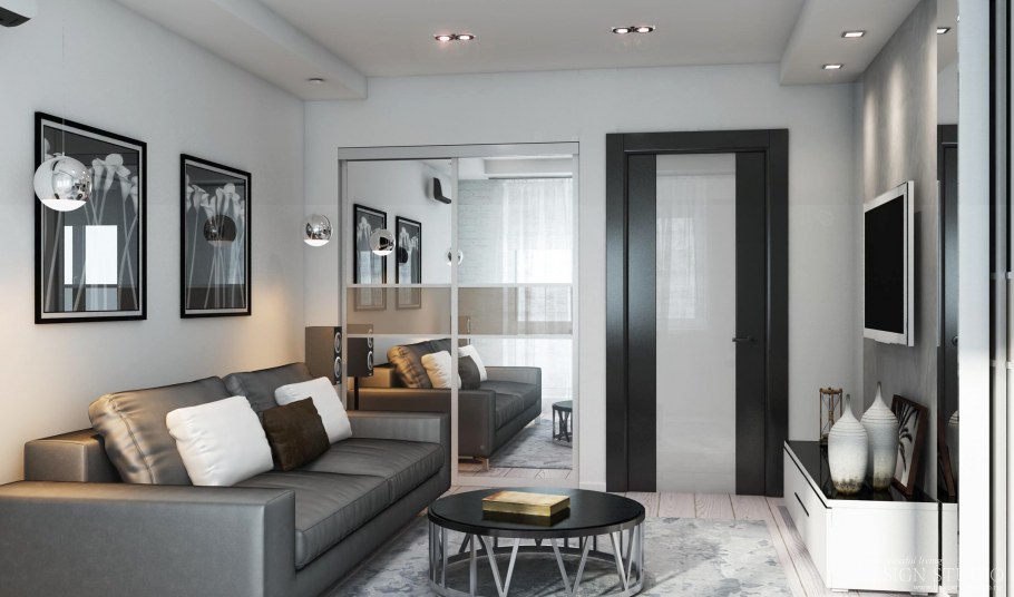 Интерьер квартиры 43 кв.м двухкомнатная