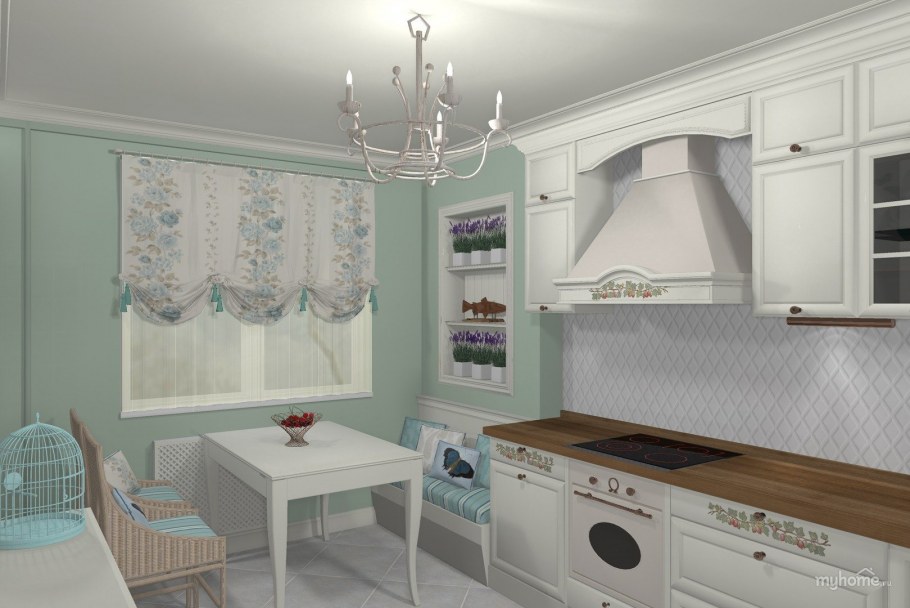 Маленькая кухня в классическом стиле