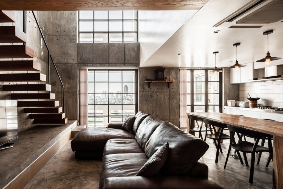 Двухэтажная квартира лофт