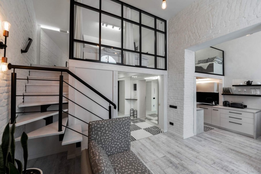 Антресольный этаж в стиле лофт