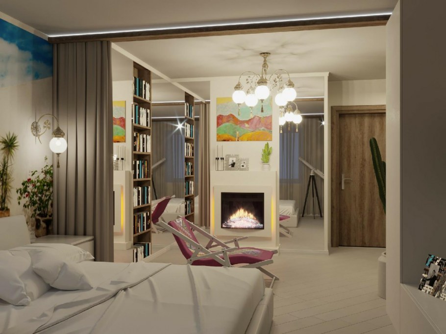 Зонирование зала 20кв