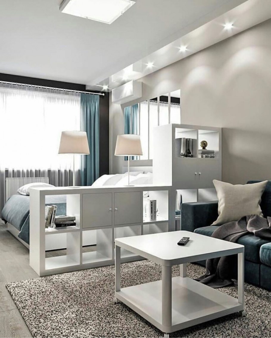 Кухня гостиная с кроватью