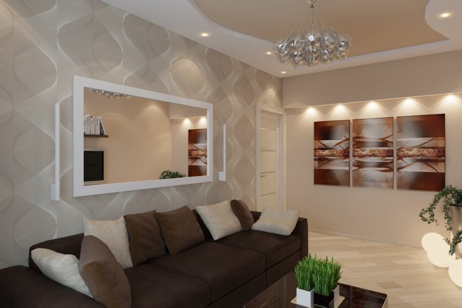 Стена за диваном в гостиной дизайн