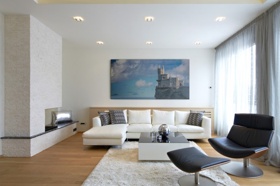 Современный интерьер гостиной фон