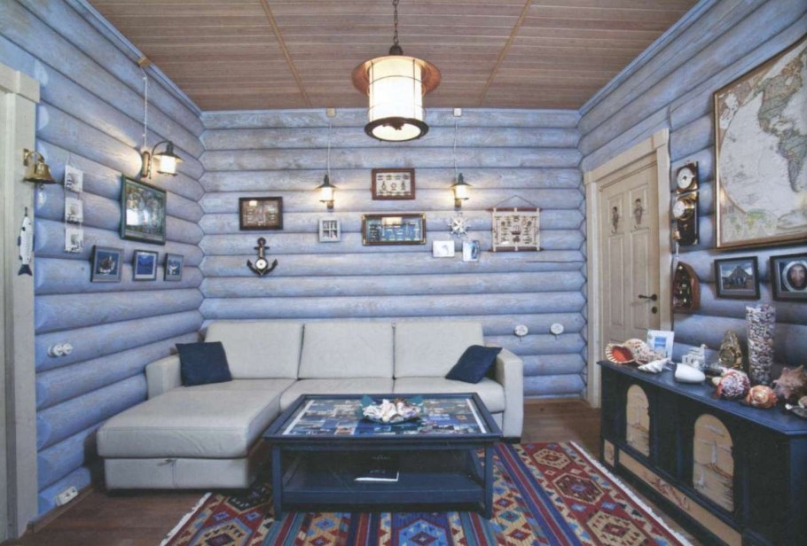 Бревенчатый дом внутри отделка