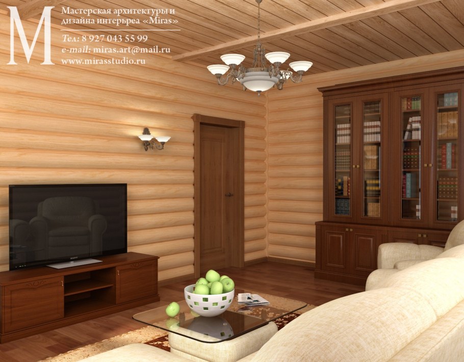 Комнаты Отделанные блок хаусом