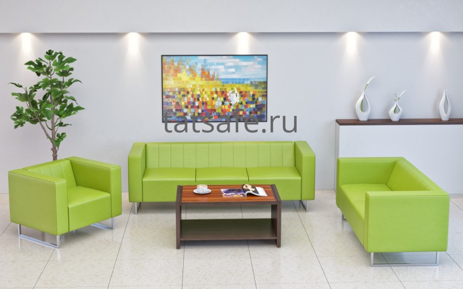 Диван трехместный Chairman Вента 2050х750х670 к/з Экотекс 3001