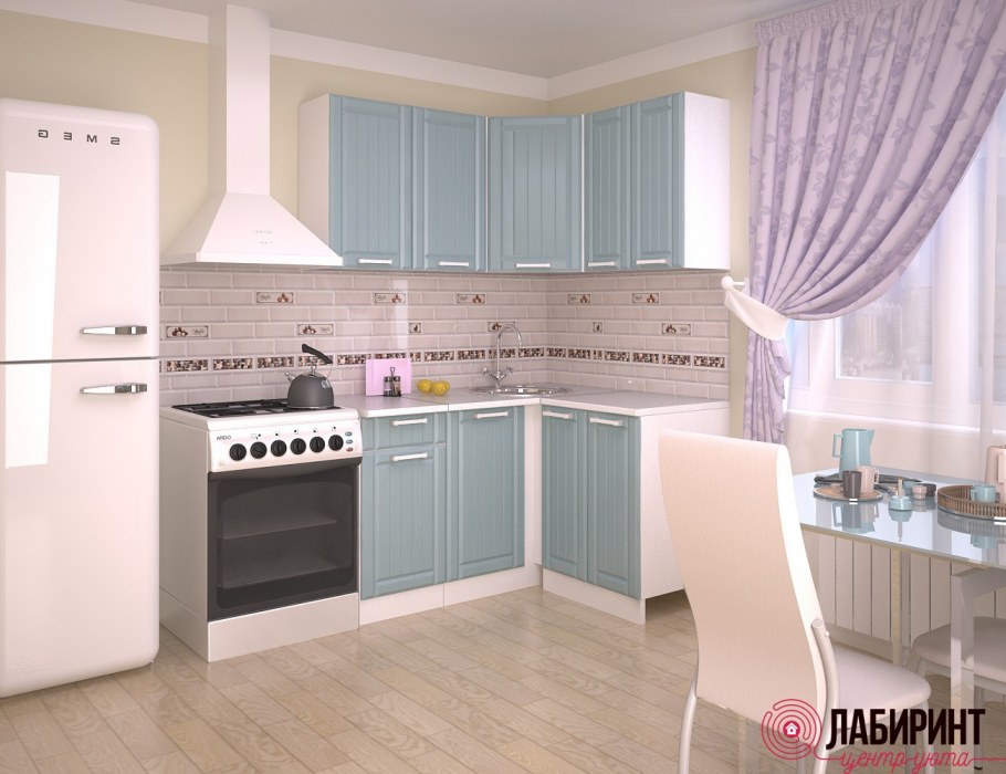 Бело бежевая кухня в интерьере