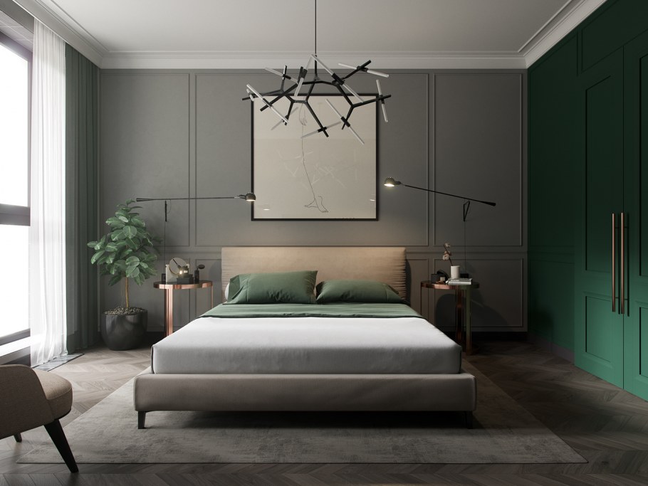 Интерьер спальни Минимализм