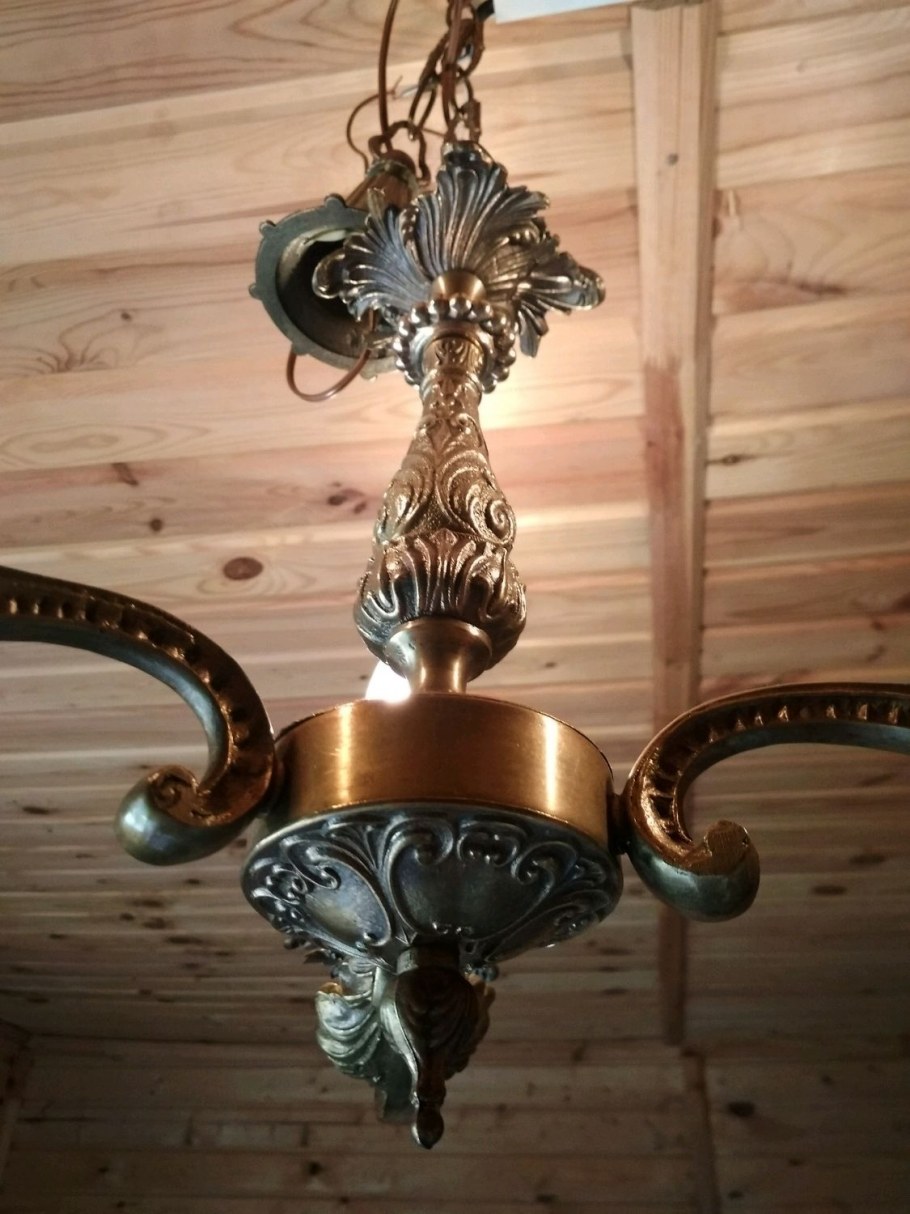 Старинные бронзовые люстры