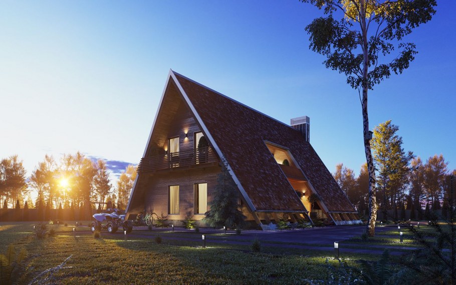 Дом а фрейм Шале