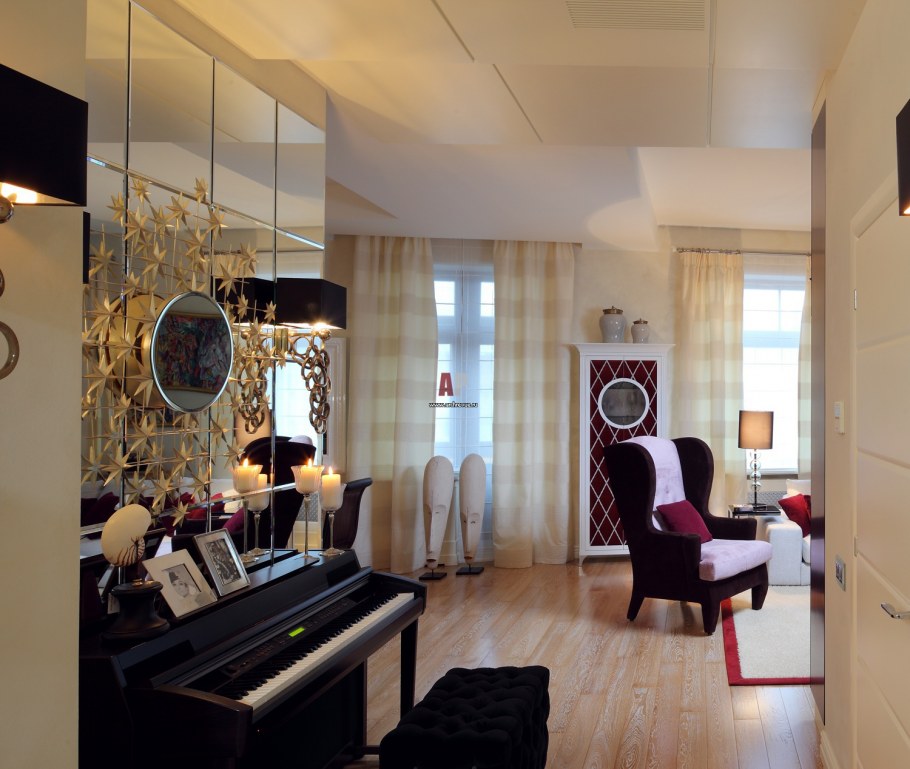 Зеркальный интерьер квартиры