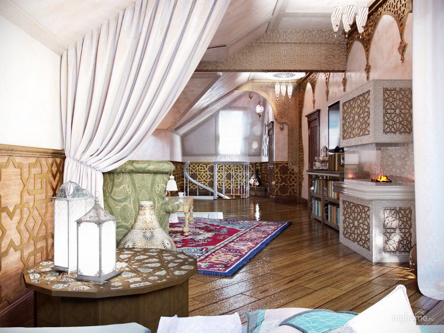 Мансарда в Восточном стиле