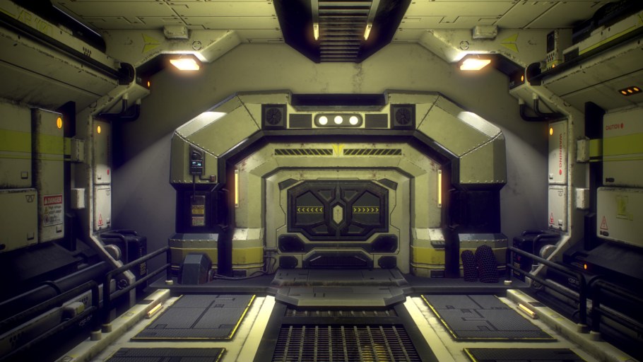 Sci Fi Corridor двери