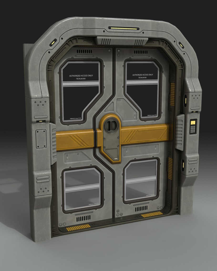 Двери ангар Sci-Fi