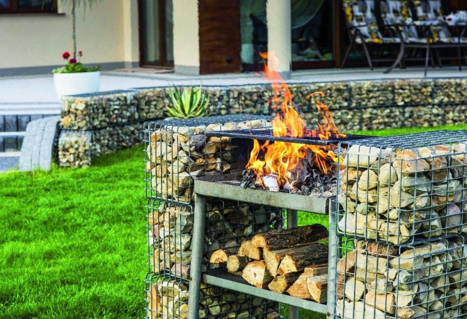 Габион кострище