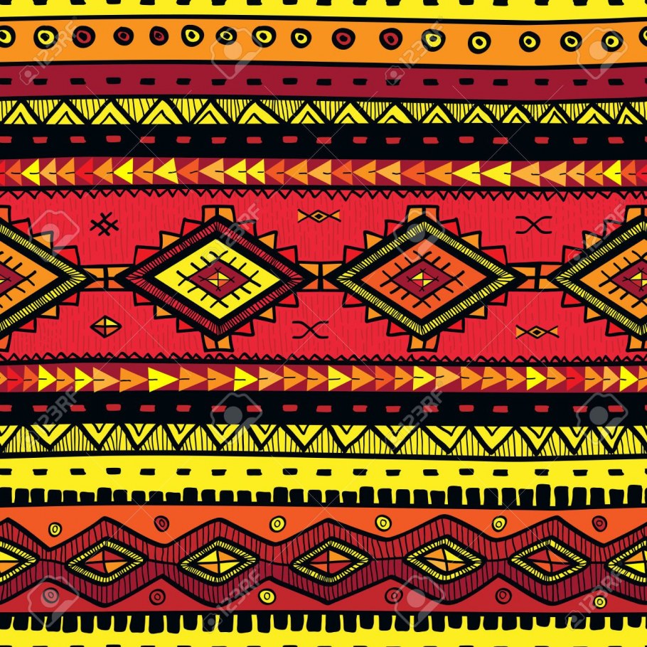 Ткань с этническим орнаментом рисунок