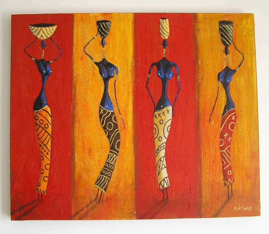 Этно картины в африканском стиле