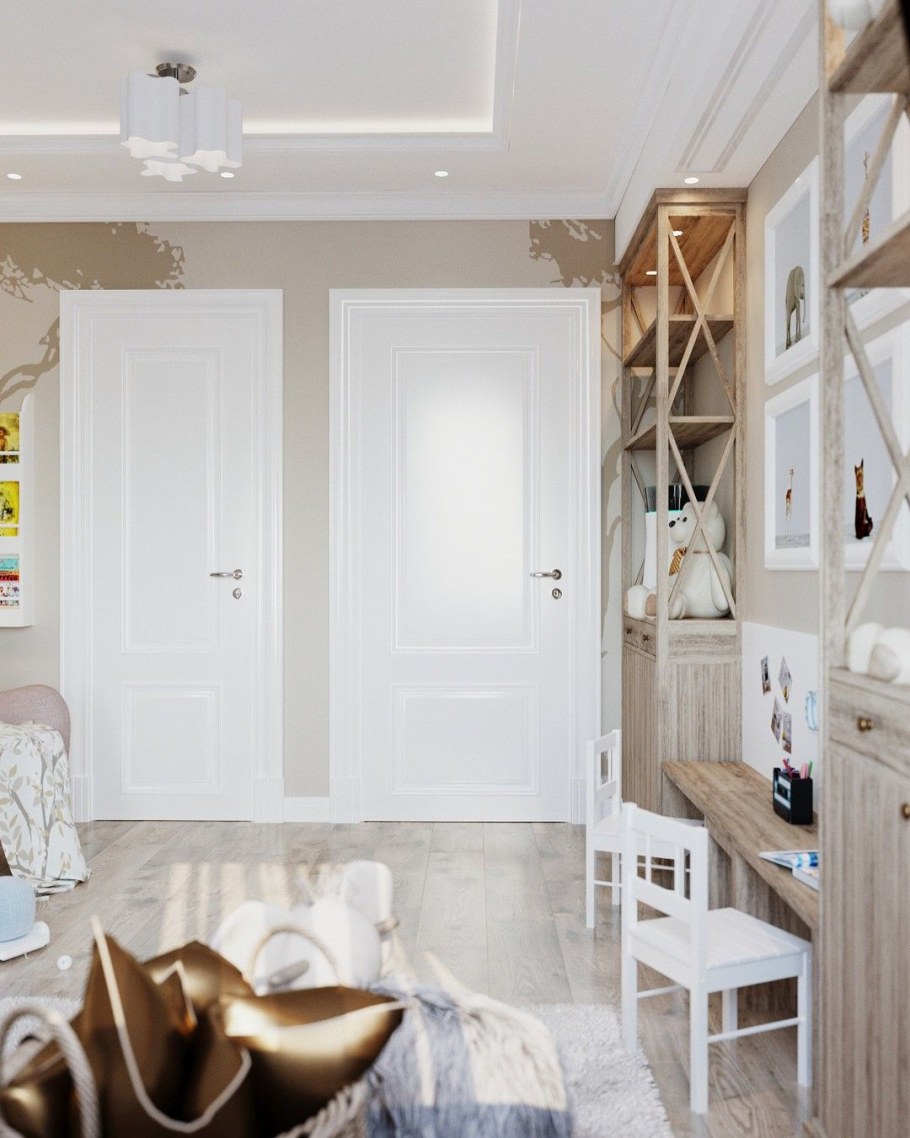 Светлый интерьер 3 комнатной квартиры