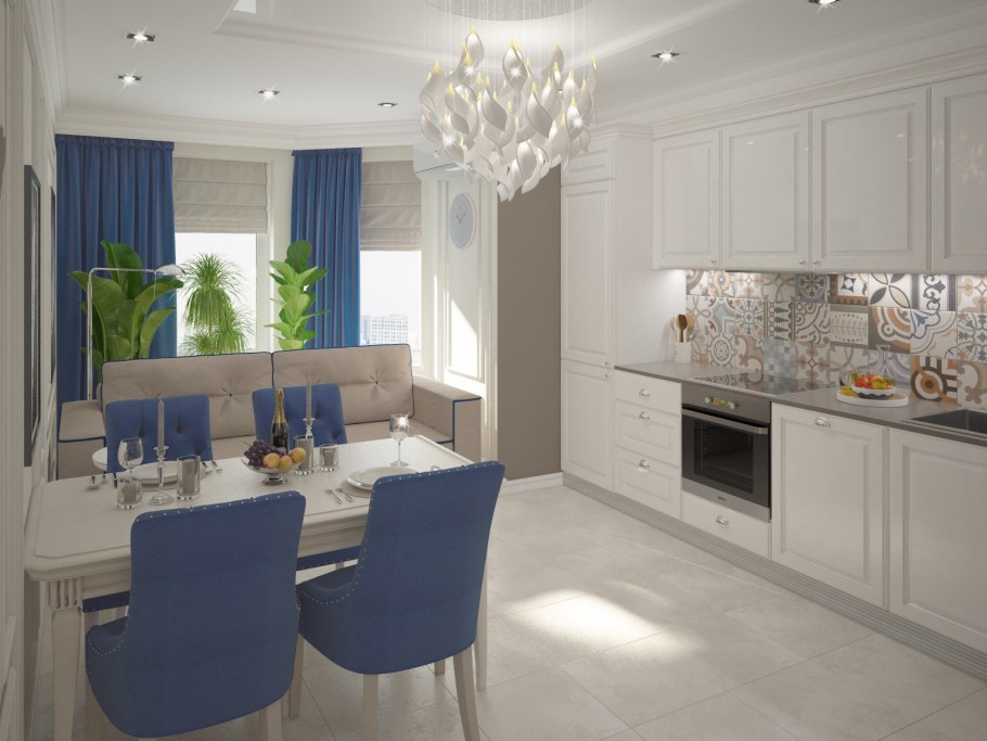 Интерьеры квартир трехкомнатных