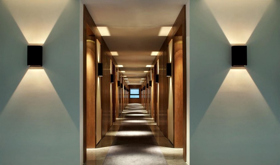 Освещение в коридорах гостиниц