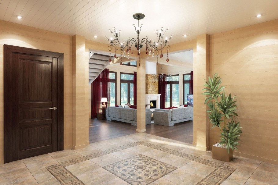 Плитка в Холл в частном доме