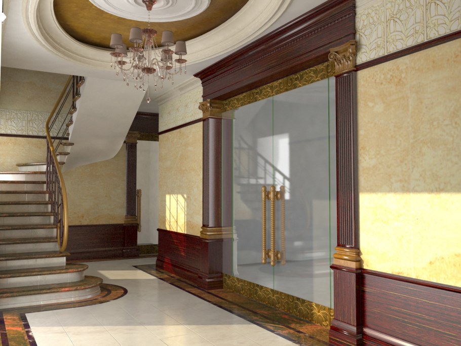 Длинный коридор в частном доме