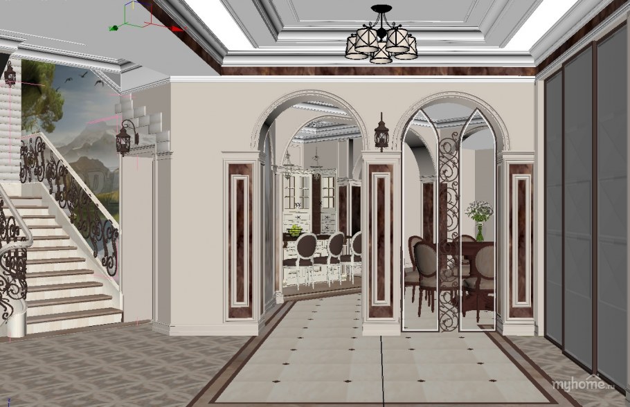 Отделка холла