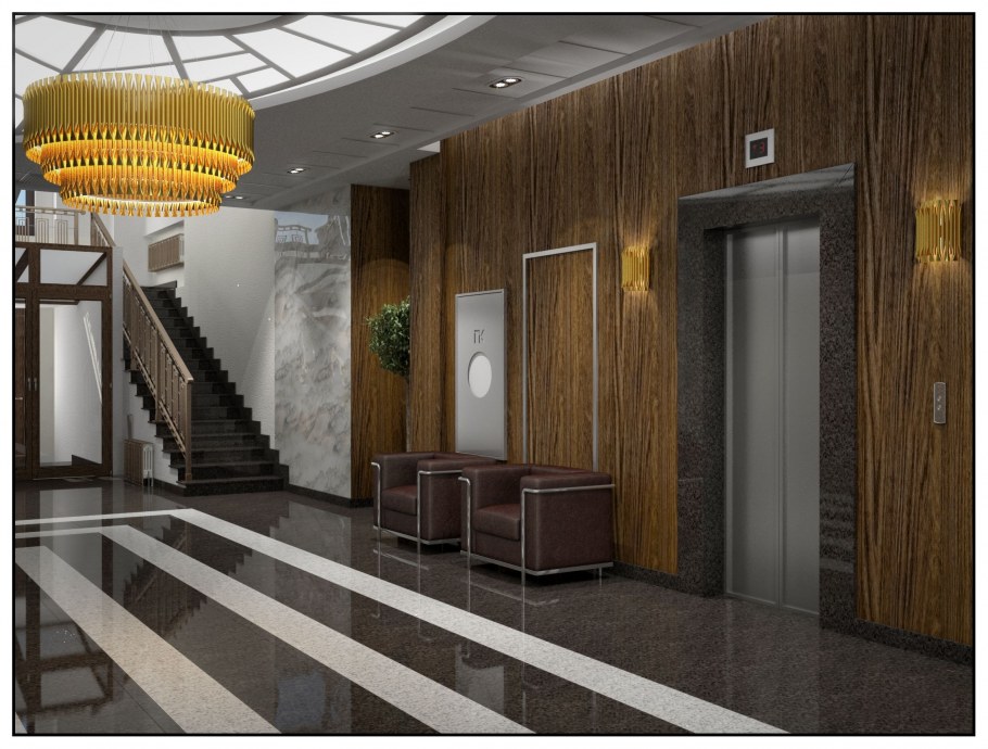 Интерьеры западных холлов спортивных комплексов