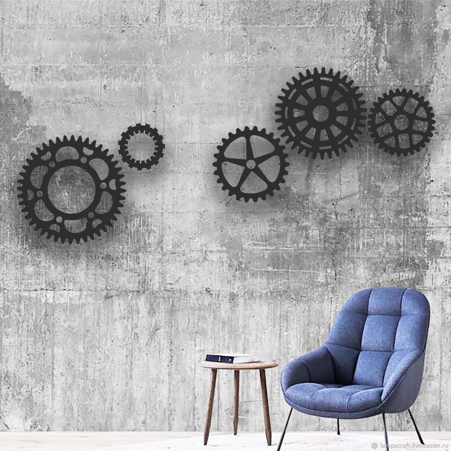 Настенное панно из шестеренок