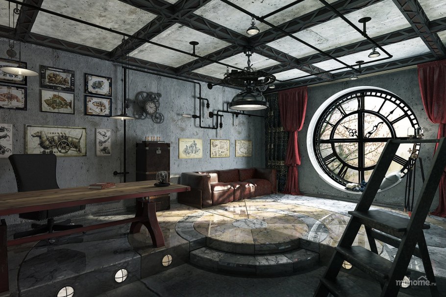 Стиль Steampunk в интерьере