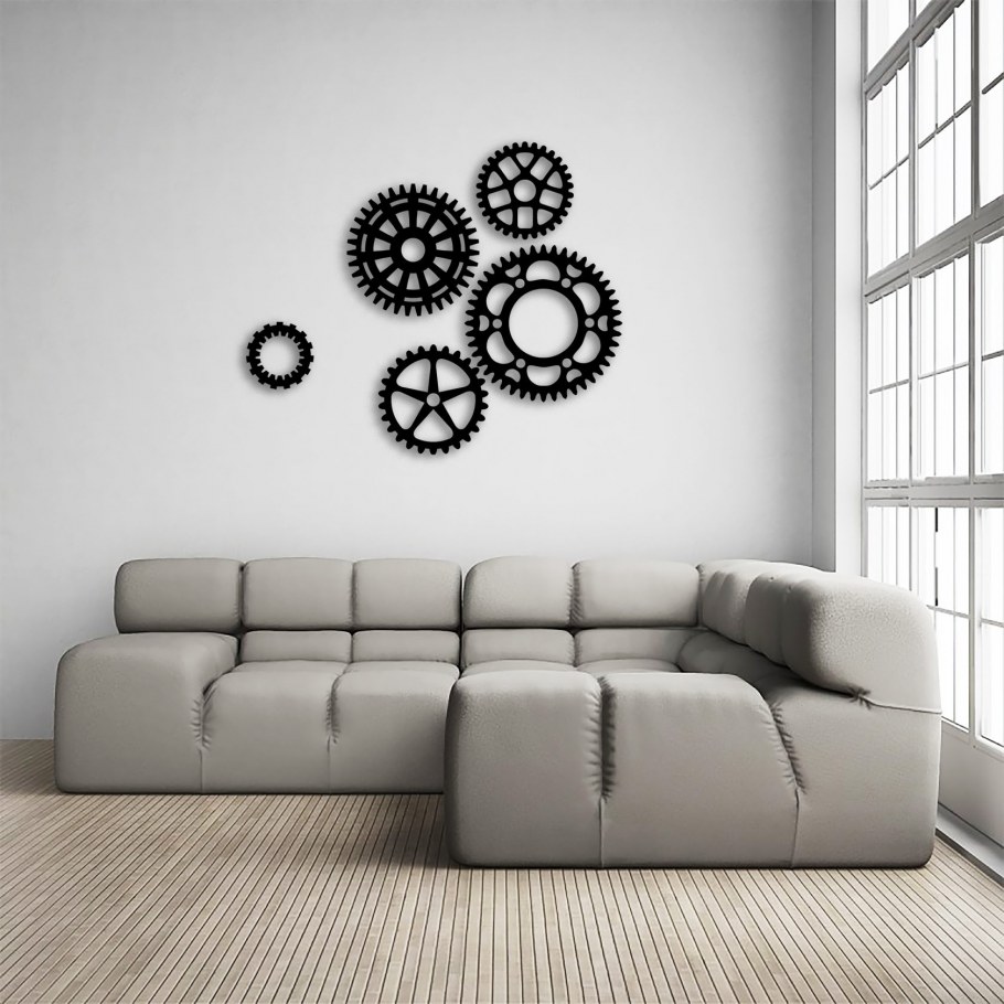 Шестеренки на стену декор