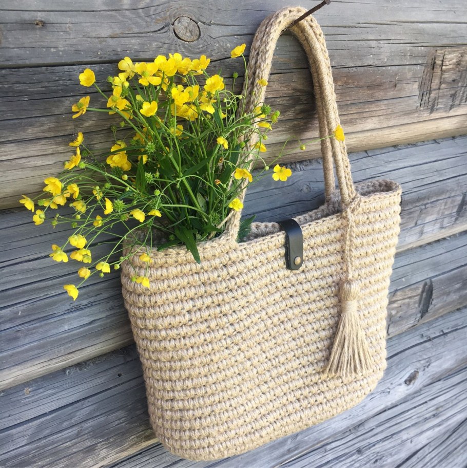 Изделия из джутовой веревки