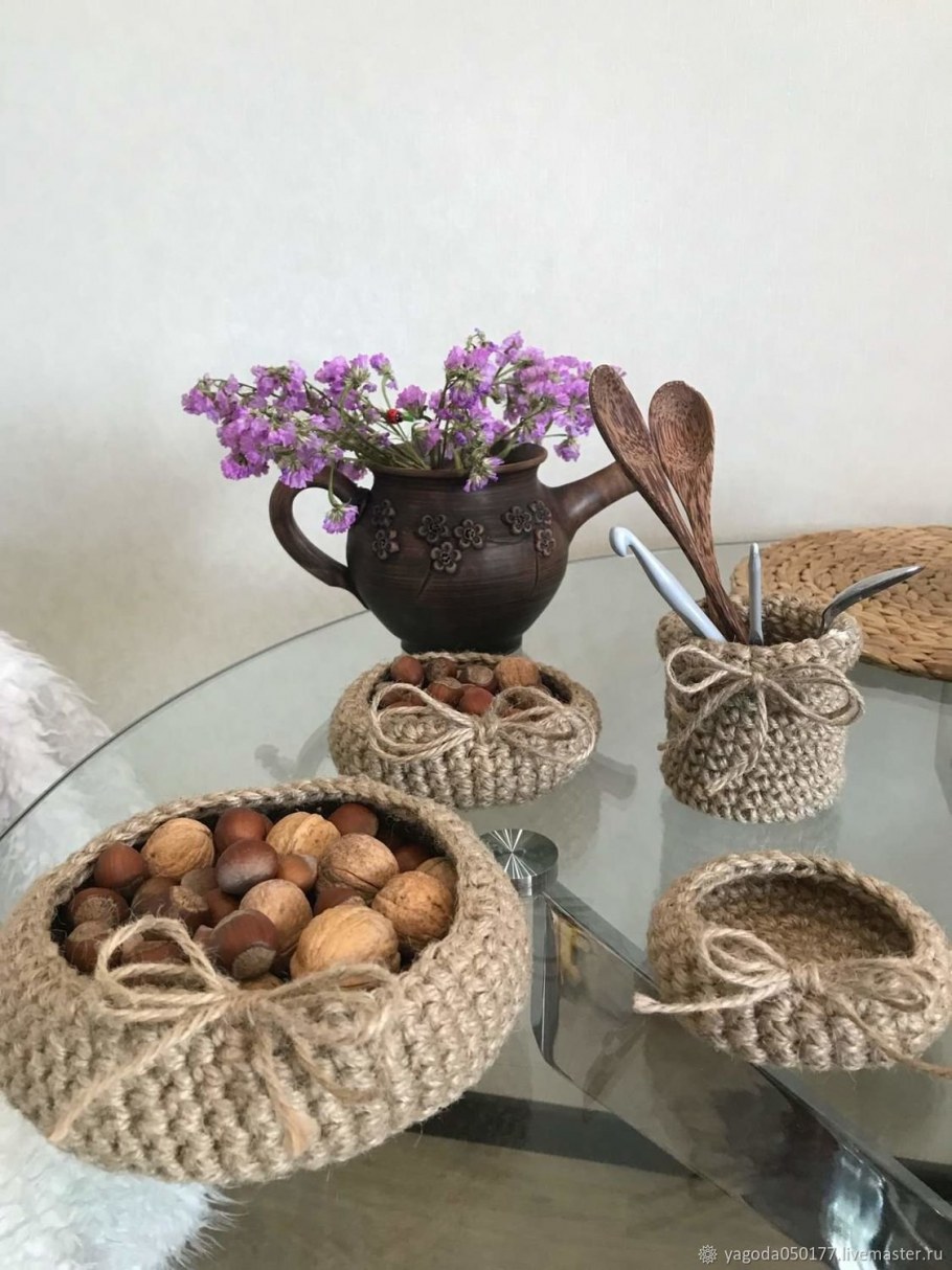 Корзина из джута икеа