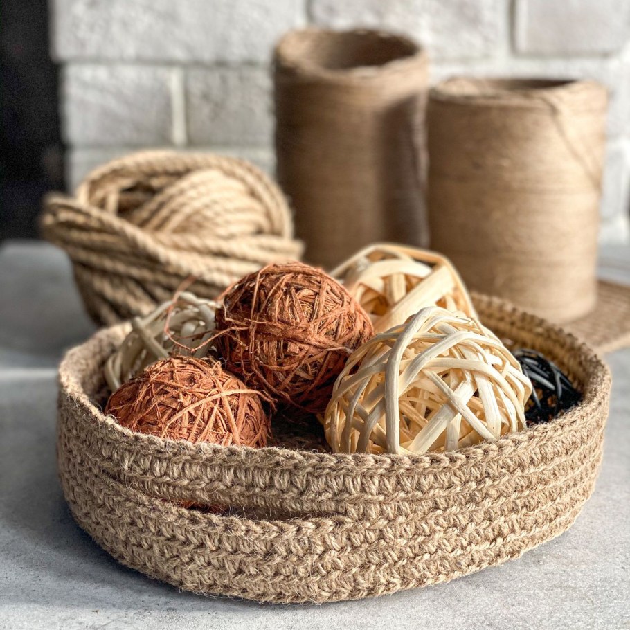 Декорирование джутовой веревкой