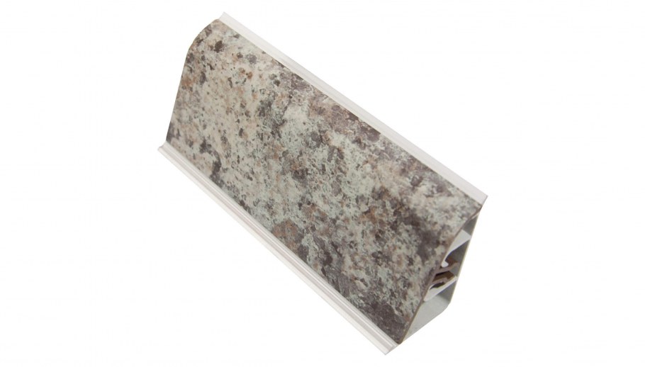 1303 Плинтус для столешницы ар740 белая Искра 37*24*3000 (ф-ра 1110)