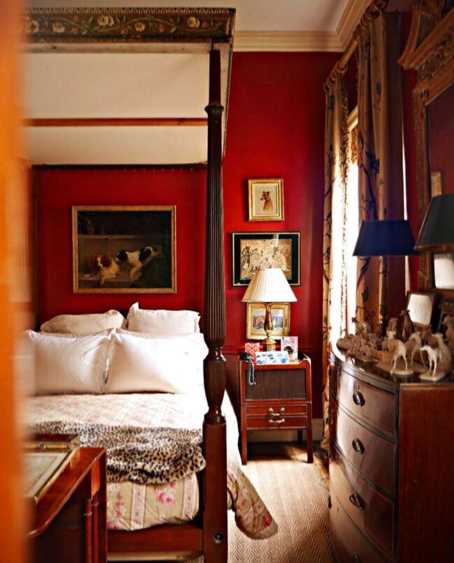 Интерьер в красных тонах