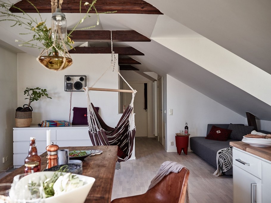 Интерьер мансарды в стиле Эклектика