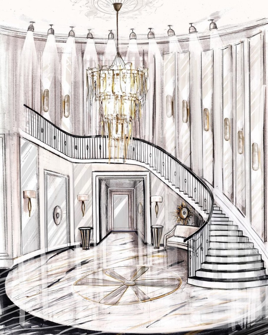 Рисование интерьера