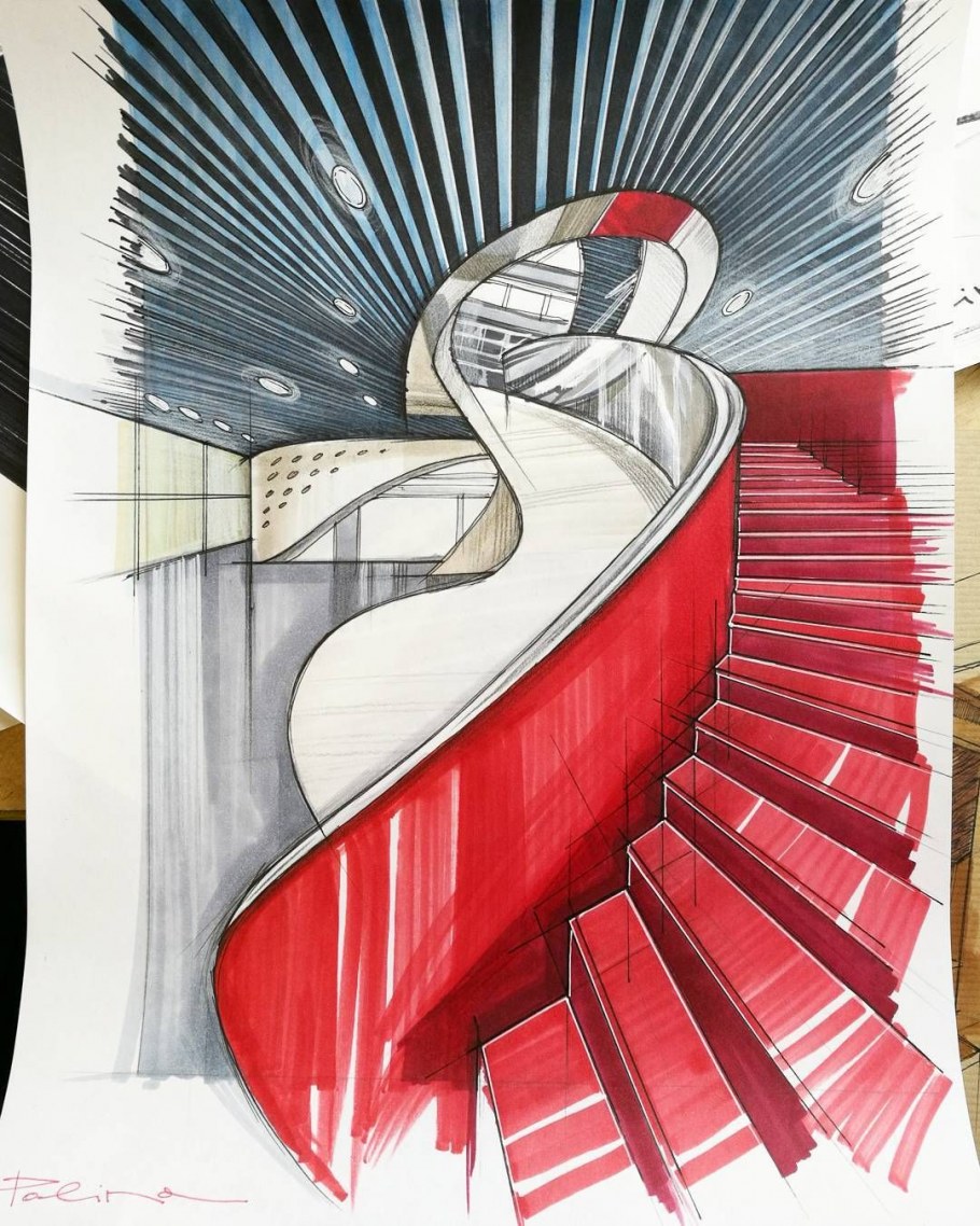 Лестница стилизация