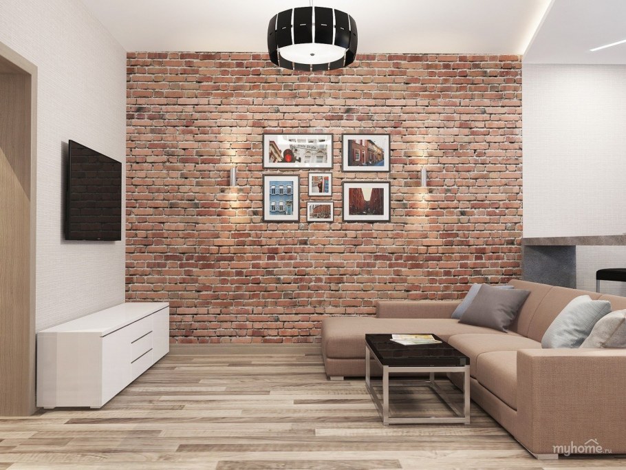 Loft Interior Design кирпич